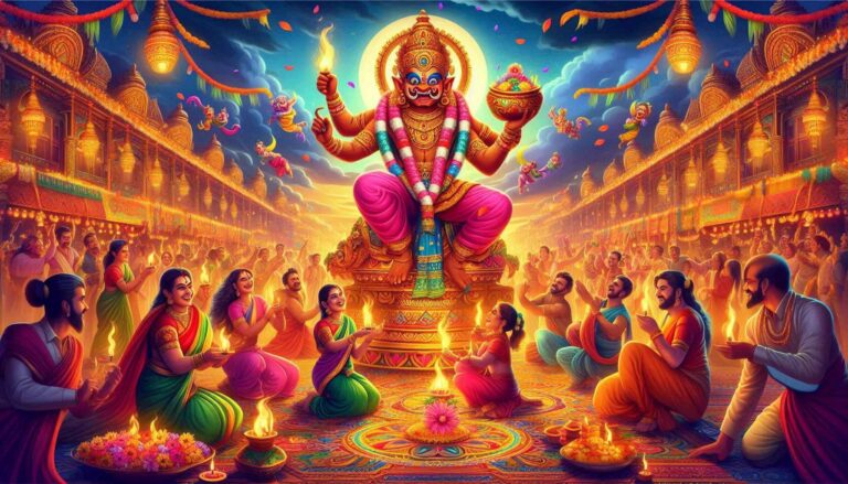 Na Raka Deva Naraka Chaturdashi: The Victory of Light Over Darkness in Hindu Tradition