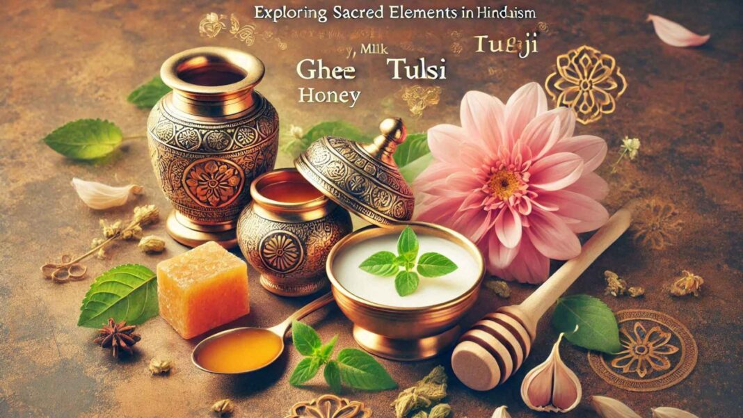 Religious Importance of Ghee Honey Milk Tulsi and Gangajal in Hinduism