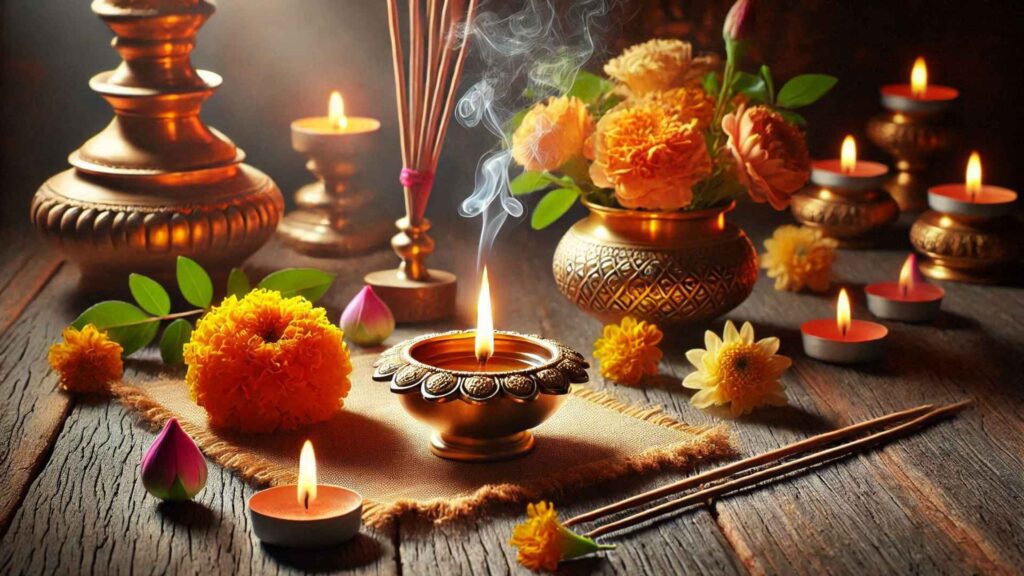 Elements in Hindu Worship: Ghee Honey Milk Tulsi Leaves and Sacred Water 1 Untitled design 2025 01 10T154412.540 3