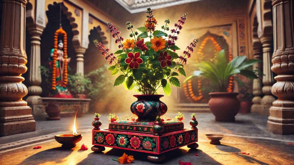 Elements in Hindu Worship: Ghee Honey Milk Tulsi Leaves and Sacred Water 4 Untitled design 2025 01 10T154447.593 3