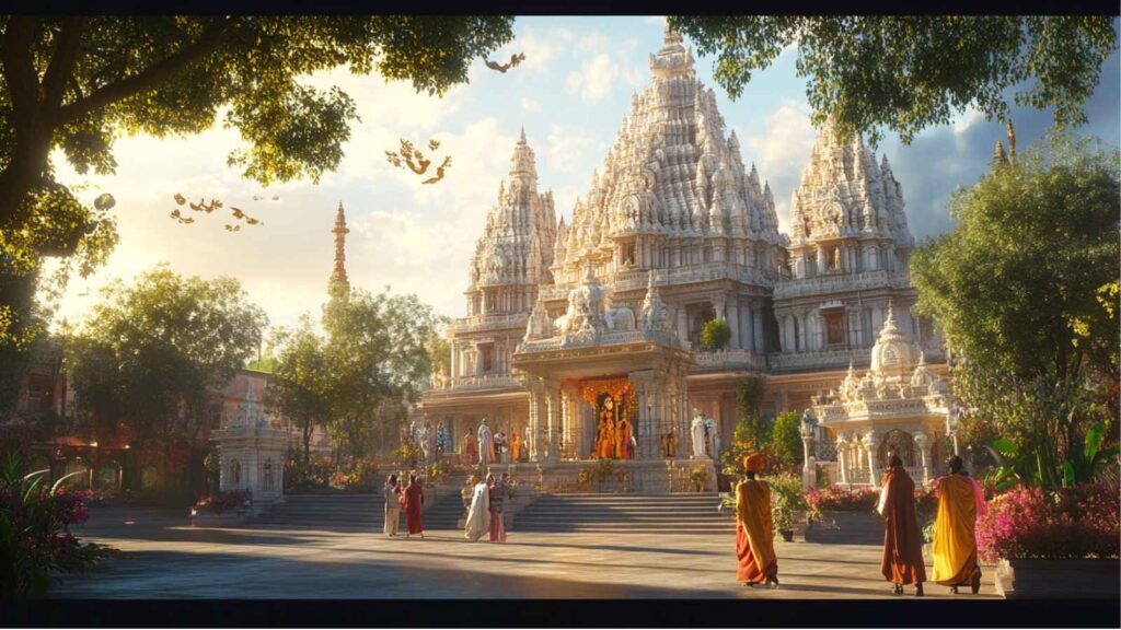 Top 10 Must-Visit Hindu Temples in the United Kingdom – History, Architecture & Visitor Guide 1 BAPS Shri Swaminarayan Mandir Neasden London