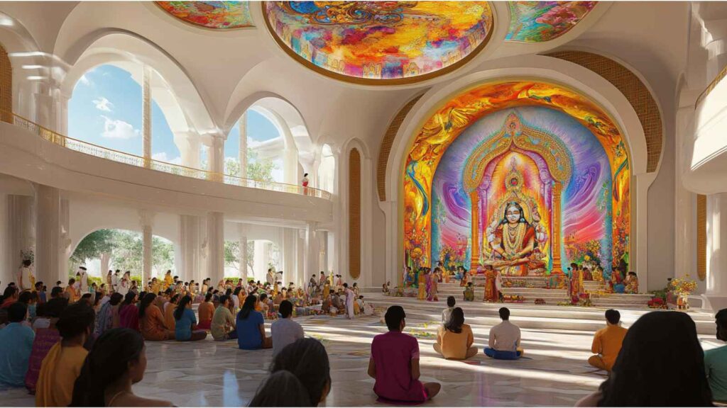 Top 10 Must-Visit Hindu Temples in the UAE – History, Architecture & Visitor Guide 4 ISKCON Temple Dubai