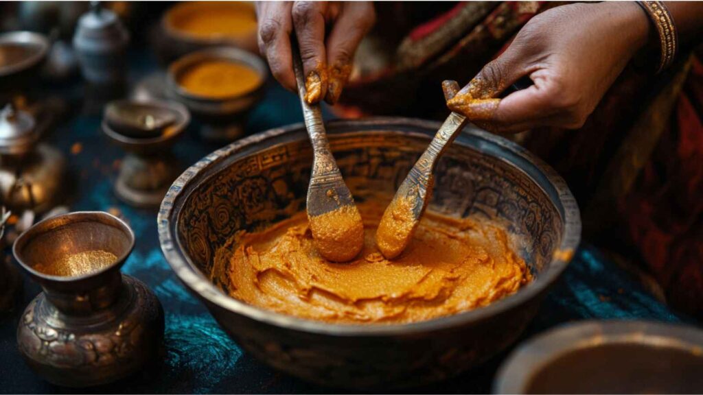 Sandalwood Paste in Hinduism: Sacred Purity, Divine Fragrance & Temple Traditions 1 The Sacred Role of Sandalwood Paste in Hindu Rituals