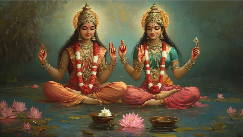 Lakshmi & Parvati: Divine Consorts of Hinduism | Temples, Scriptures & Spiritual Legacy 2 The Scriptural Foundations Celebrating Lakshmi and Parvati